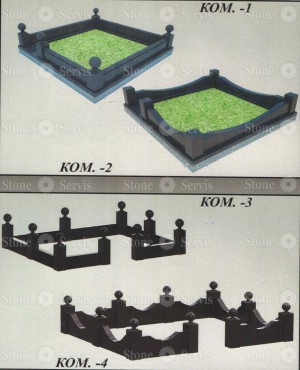гранитные цоколи на могилу