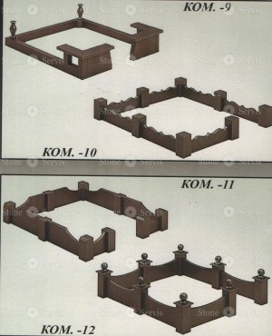 гранитные цоколи на могилу