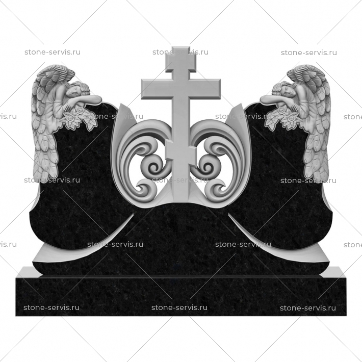 Резной семейный памятник № 28