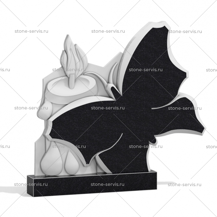 Резной семейный памятник № 11