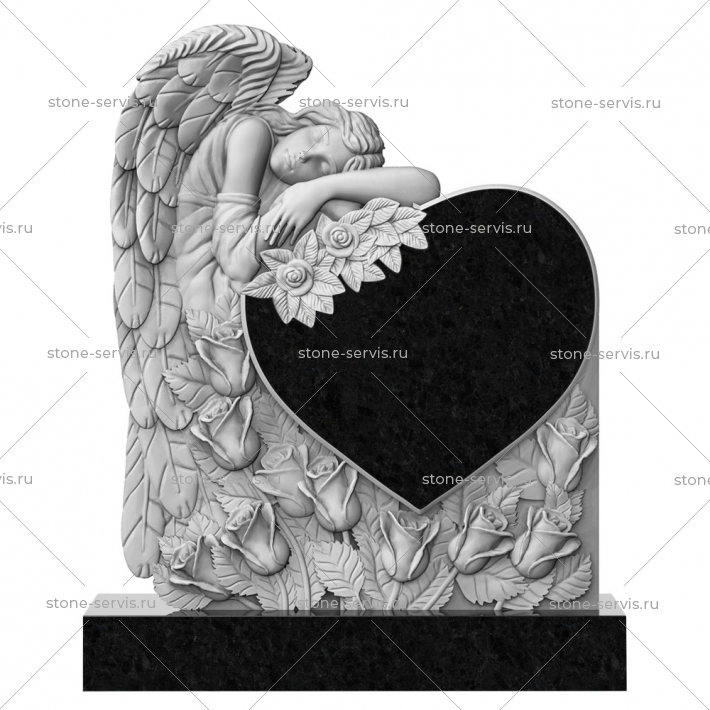 Резной семейный памятник № 21