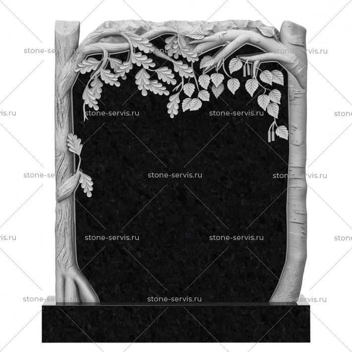 Резной семейный памятник № 24