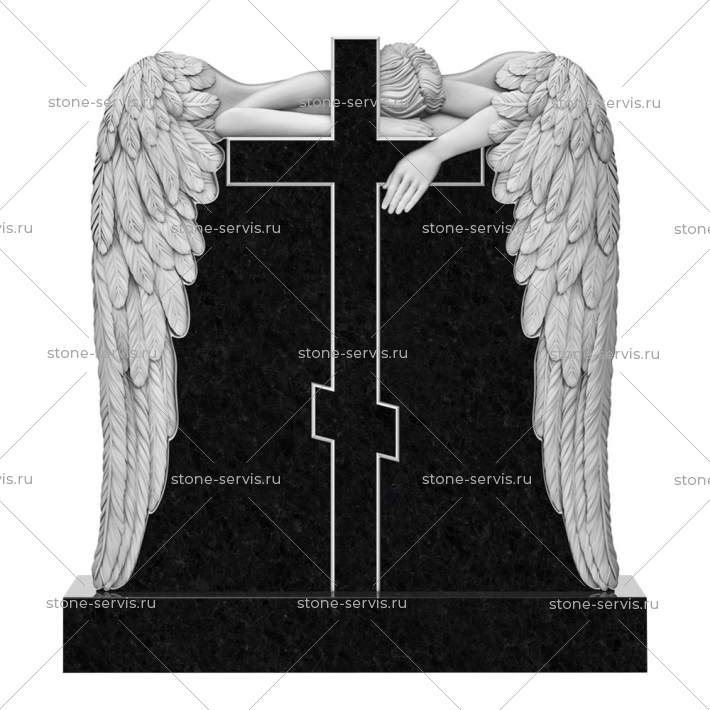 Резной семейный памятник № 26
