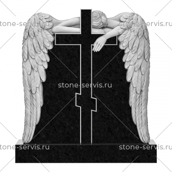 Резной семейный памятник № 26